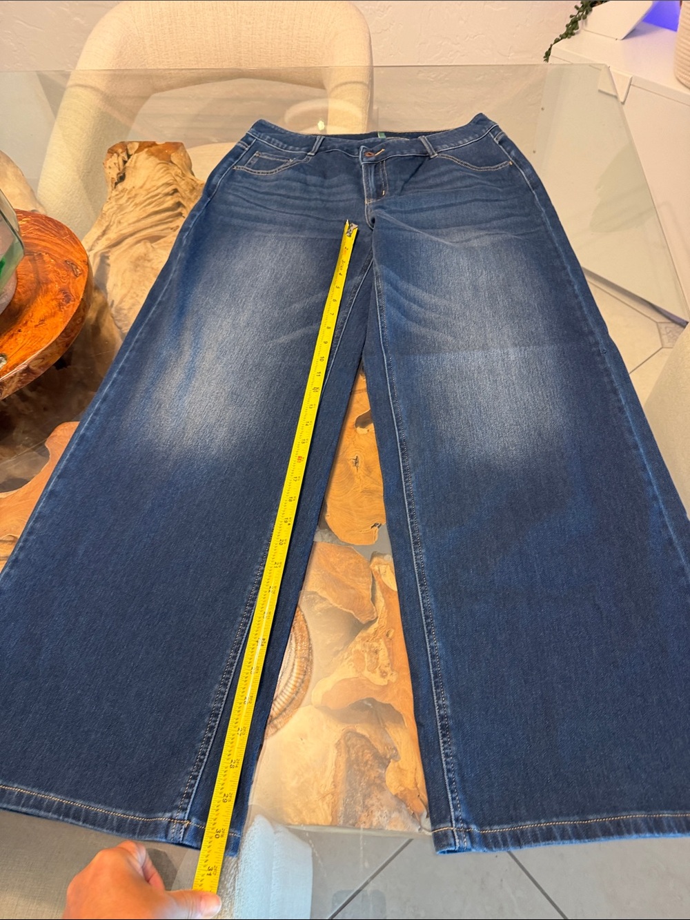 Halle Classic Wide-Leg Women’s Jeans - Dark Blue